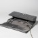 Female bag, valve department, long chain, silver color