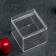 Plastic disposable form for cube buffet, 60 ml, 4.7 × 4.7 cm, transparent color