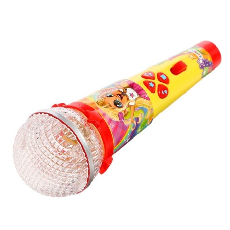 Microphone, sound, light, yellow color-1