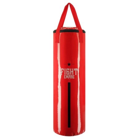 Boxing bag of Fight Empire, weight 15 kg, belt belt, red color-1