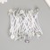 File for a candle cotton, white metal 8 cm
