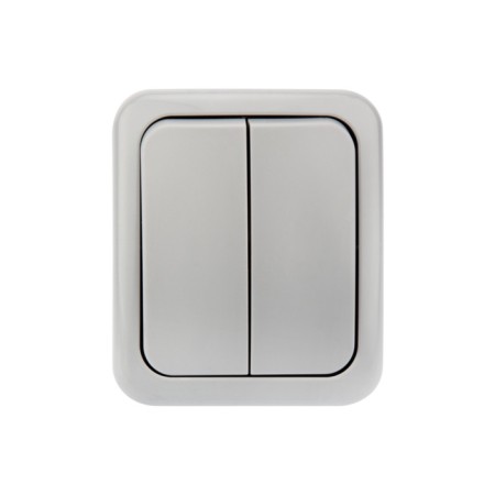 Two -clavy Mini OG ip54, o/y, gray kranz switch-1