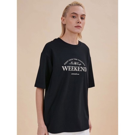 Female T -shirt, size l, black color-1