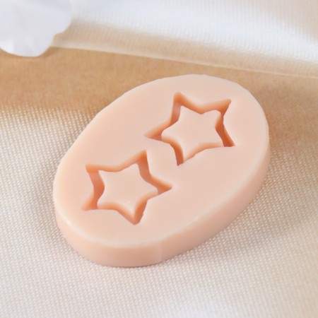 Mold Silicon "Stars" 2.5x2.5x0.5 cm-2