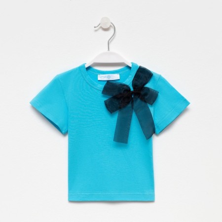T -shirt Children's KAFTAN "Bow", p. 30 (98-104 cm), blue color
