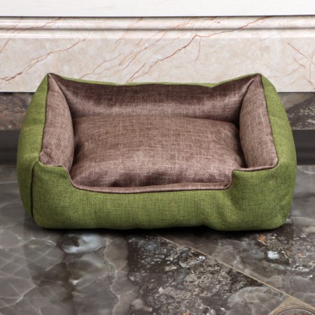 Lynchy-divan with a bilateral pillow, 45 x 35 x 11 cm, mix of flowers-10