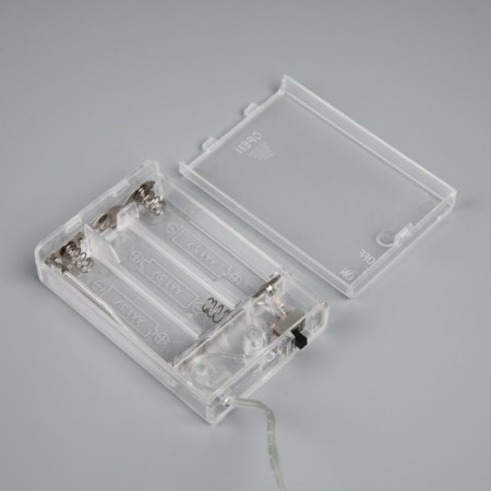 Garland “thread-grozd” 230 cm, transparent thread, “bumps”, 30 LED, 4.5 V, AAX3 batteries (not in the kit), glow warm white-3