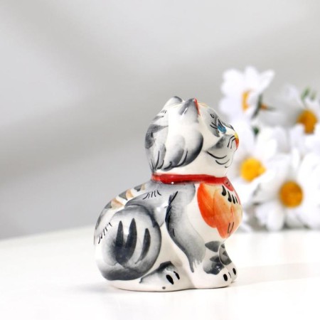 Souvenir "Cat Murzik", gzhel color-3