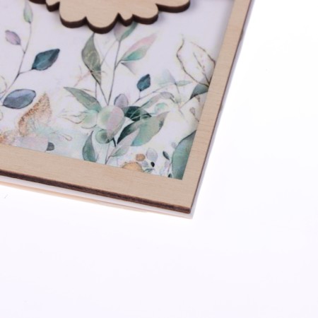 Wooden envelope "On the wedding day!" Patterned heart, 16 x 8 cm-1