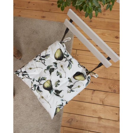 Siddle for a chair "Ethel" pears 42x42cm, 100% cotton 190 g/m2-1