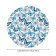 Globe tablecloth "Blue butterflies", round, oxford, elastic band, size 140x140 cm, diameter 105-120 cm