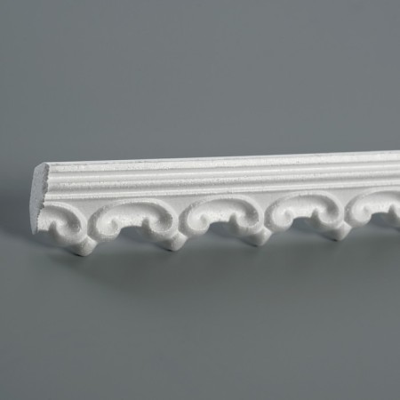 Ceiling skirting board 205051, white 42x28x2000 mm-2