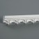 Ceiling skirting board 205051, white 42x28x2000 mm