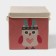 Stellid box for storage with a lid "Owl-Indian", 29 × 29 × 28.5 cm