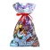 Gift package "Snowman and hare" 25 x 40 cm, colored metallized pattern