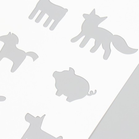 Plastic stencil "animals" 16x24 cm-2