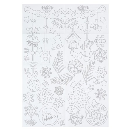 Decor for the windows "Winter Patterns", 4 sheets with the basics for cutting, format A1-5