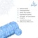 Massage roller SANGH, 33x10 cm, blue color