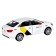 Metal machine "Lada Vesta Yandex Taxi" 1:24, doors, baggage, voiced, white color open