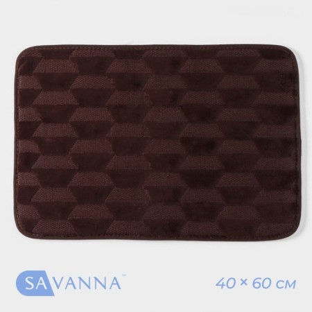 Savanna Bathroom "Stone", 40 × 60 cm, brown color