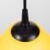 Susage "cone" 1x15W E27 Model: BR 00269 Black/yellow 25x25x15cm