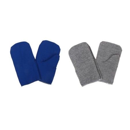 Supported mittens, diagonal, one layer of Vatin, mix, Greengo-3