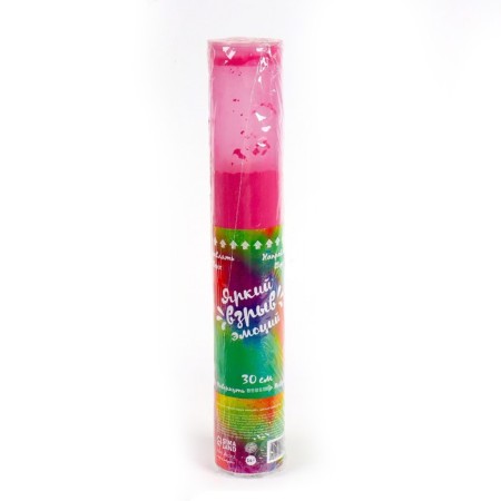 Clap - colored smoke "Bright explosion of emotions" 30 cm, pink color-1