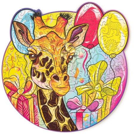 Wooden puzzle "Graceful giraffe", 24 × 23 cm