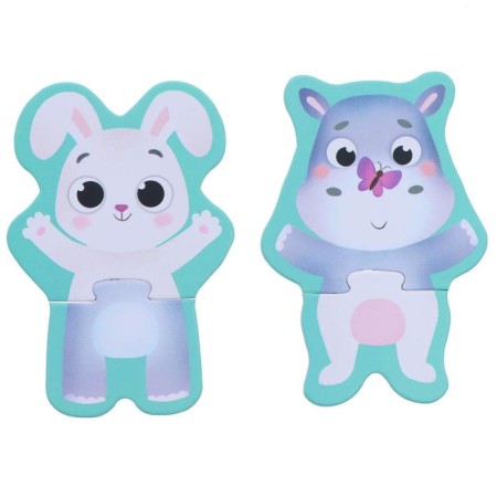 Puzzles 2 in 1 "Funny animals"-4