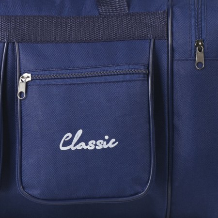 Sports bag, lightning department, 4 outer pockets, long belt, blue color-3