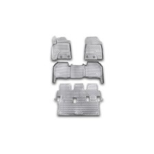 Rugs in the Toyota Land Cruiser 200, 2012-2015 4 pcs. (polyurethane, gray)