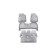 Rugs in the Toyota Land Cruiser 200, 2012-2015 4 pcs. (polyurethane, gray)