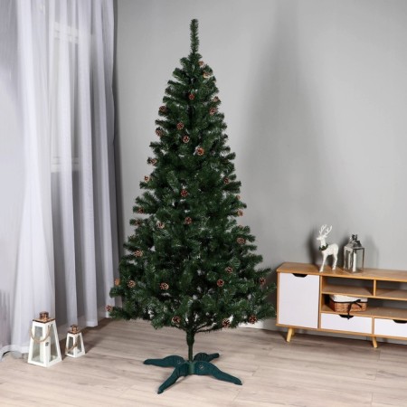 Artificial Christmas tree "Siberian with cones" 220 cm-4