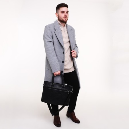 Male bag, black color-6