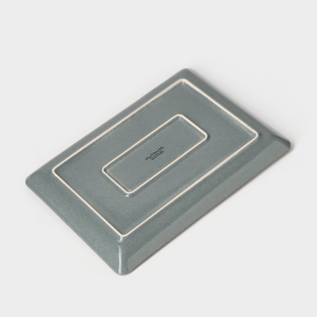 Pearl dish, 27 × 20 cm, blue color, porcelain-3