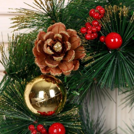 New Year's Wreath D-25 cm "cones and berries"-1