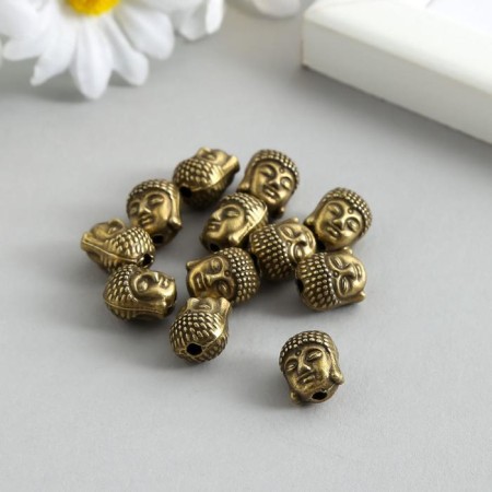 Busina for creativity Metal "Buddha's head" Bronze 1.1x0.9x0.9 cm