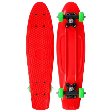 Penniboard Onlytop, 56x15 cm, PVC 50 mm wheels, plastic frame, red color-1