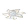 LED ceiling LED with Ambrella Light, Original, Fa4473, 10XLED, 112 W, 8400LUM, 3000-6400K, white color, white