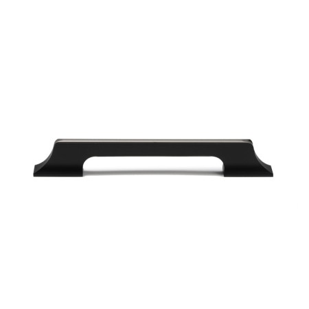 Cappio bracket handle, aluminum, m/o 128 mm, black color with gray insert-1
