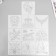 Stencil plastic "rock and roll" set 10 pcs 15x15 cm