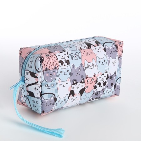 Lightning cosmetic bag, gray color