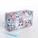 Lightning cosmetic bag, gray color