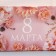 Capcake box, confectionery packaging, 4 cells "beloved", March 8, 16 x 16 x 10 cm