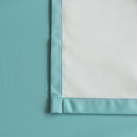 Non -combustible curtain "Ellipse", size 145 x 270 cm, blue color-2