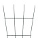 Trellis, 200 × 85 × 1 cm, metal, green, "panicle"