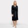 Women's robe, black color, size 50 (XL)