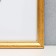 Photo frame plastic 25x25 cm, aged gold (plastic screen)