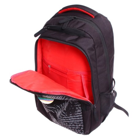 Youth backpack 45 x 32 x 23 cm, ergonomic back, laptop department, Grizzly 330, black RU-330-2_1-8