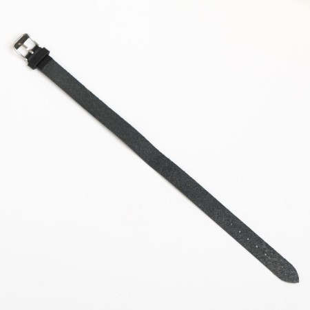 Watch strap, female, 12 mm, genuine leather, black-2
